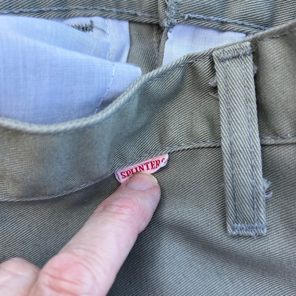 Vintage Billy The Kid Khaki Pants Western Wear Boyswear Size 26x24 Splinter - Picture 7 of 7